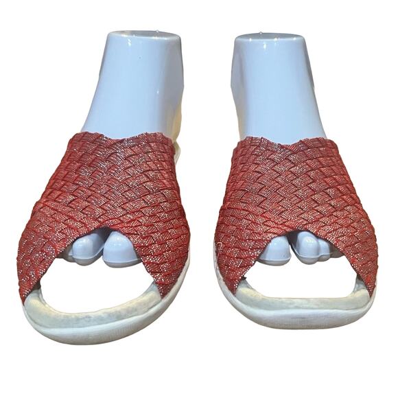 Bernie Mev. Women's Bon Bon Sandals Red Shimmer size EU 37 US 7 - Picture 3 of 12